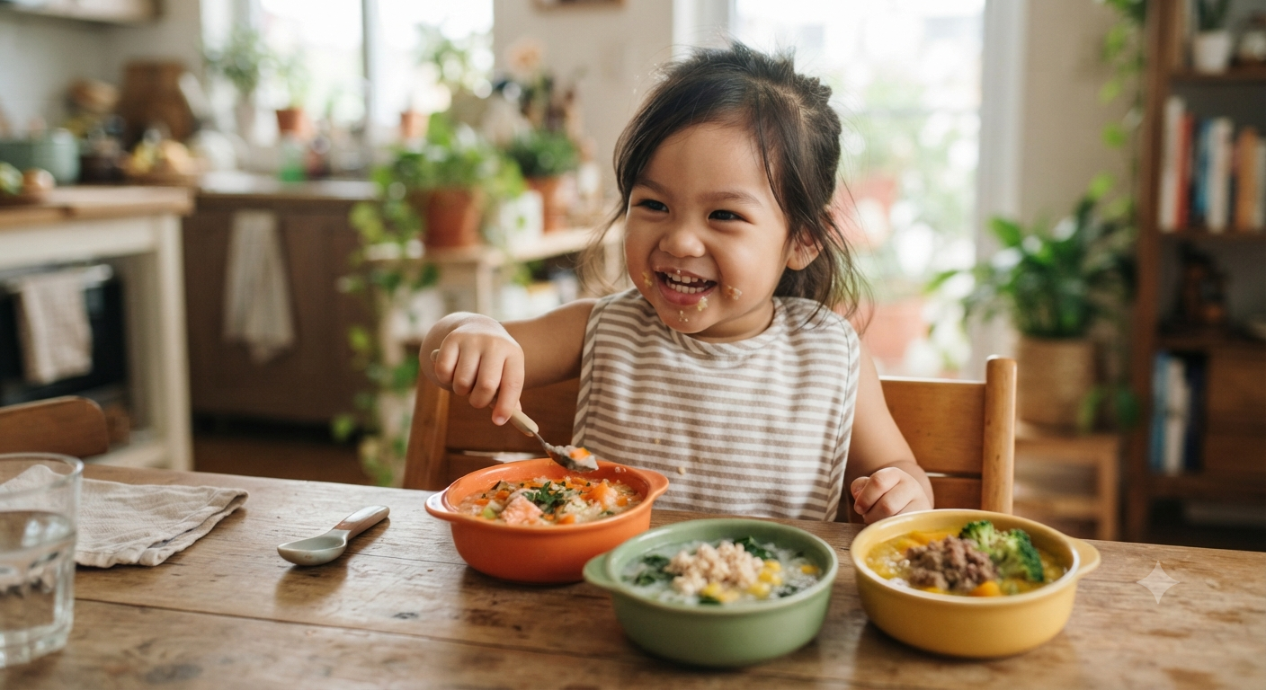 Tại sao cần đa dạng thực đơn cháo dinh dưỡng cho bé?