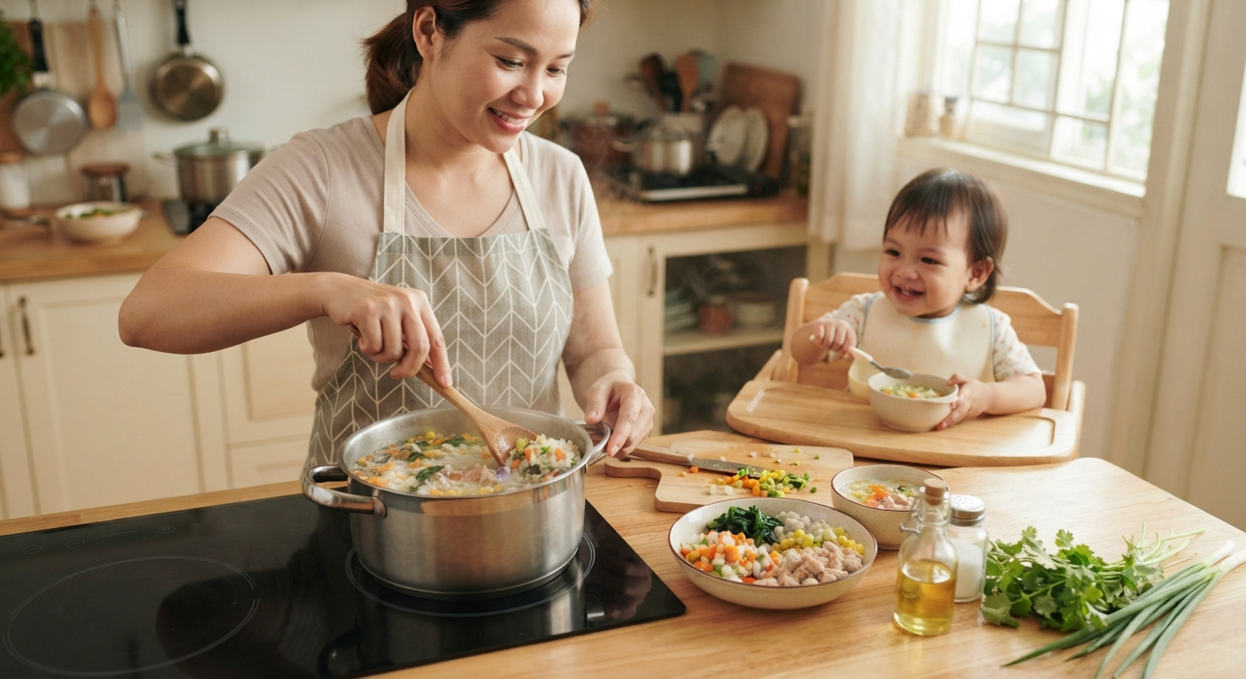 Lưu ý quan trọng khi chọn và chuẩn bị cháo dinh dưỡng